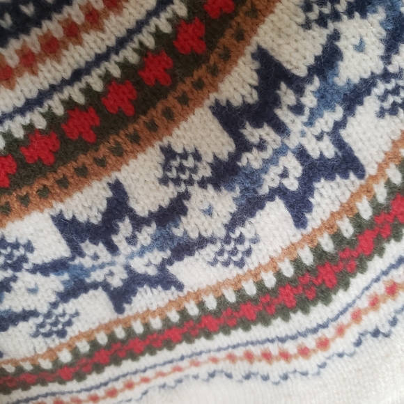 J CREW FAIR ISLE LAMBSWOOL SWEATER - Picture 5 of 6